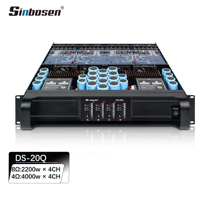 

Sinbosen subwoofer plate amplifier module DS-20Q 20000Q audio amplifier chassis 4000 watt 4 channels amp