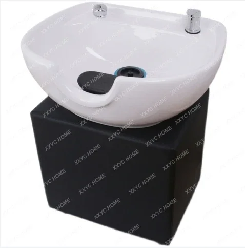 

Sitting flush basin Barber shop Ceramic basin Barber shop Shampoo basin Vertical hairdresser flush pool Shampoo bed accessories