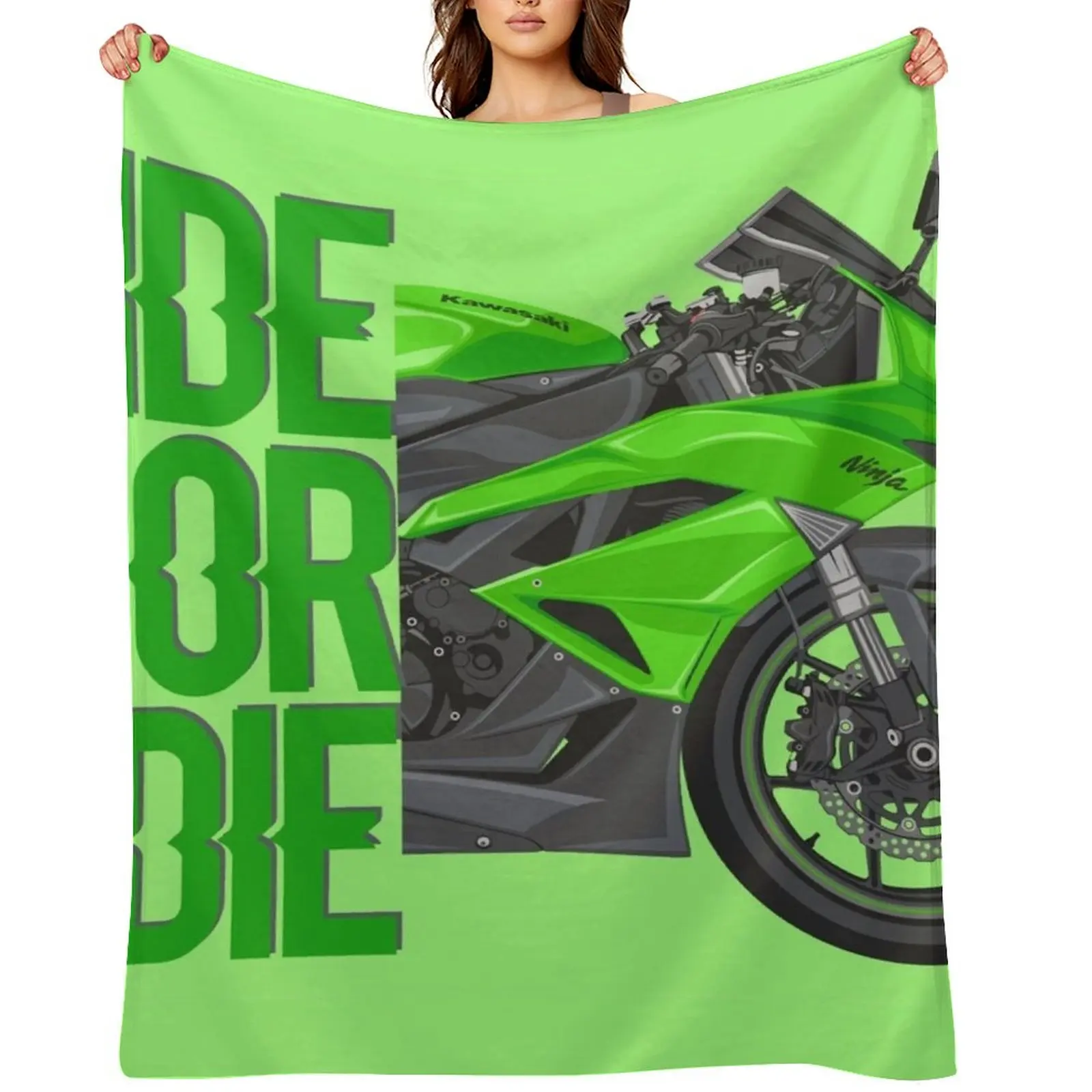 

Ninja ZX Throw Blanket For Baby Hairys Quilt Furrys Blankets