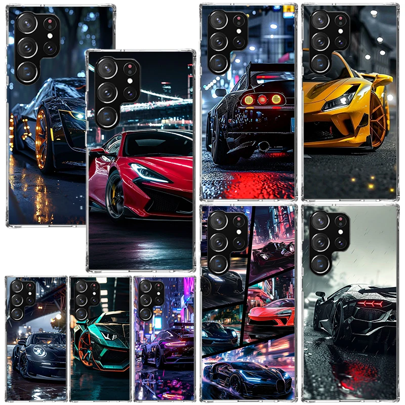 Cool Male Men Sports Cars Phone Case For Samsung Galaxy S26 S25 Edge S24 FE S23 S22 Ultra S21 Plus S20 + Art Fundas Back Cover G