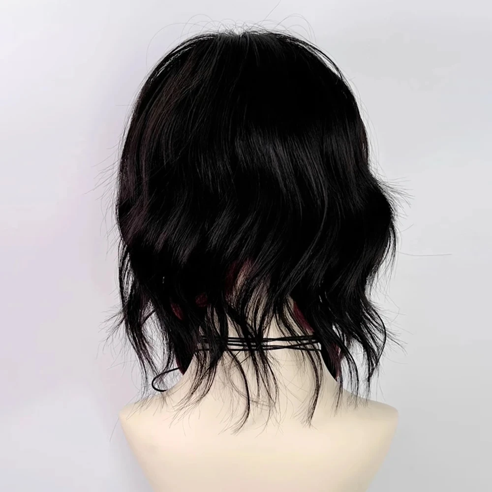 Cute Fashion Long Synthetic Wigs for Women Natural Looking Heat Resistant Fiber Black Hair Sweet Lovely Daily Party Cosplay Wear