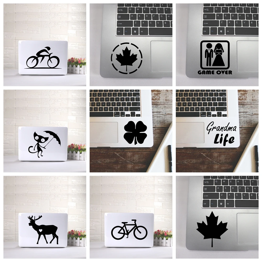 1 pc Lovely Animal ,bikes and leaves computer Stickers Decorative Sticker Home Decor For Kids Rooms Decoration Home Party Decor