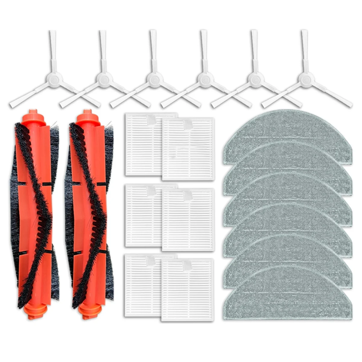 

Hot sale For Robot Vacuum E10, E12, B112 Replacement Parts Side Brush Hepa Filter Mop Rag Spare Parts Accessories