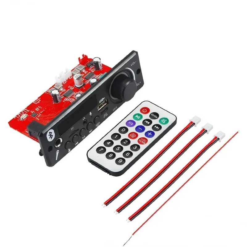 Плата декодера Bluetooth MP3 12 В, усилитель 2*80 Вт, 160 Вт, модуль автомобильного FM-радио, MP3-плеер «сделай сам», TF USB, запись микрофона, громкая связь