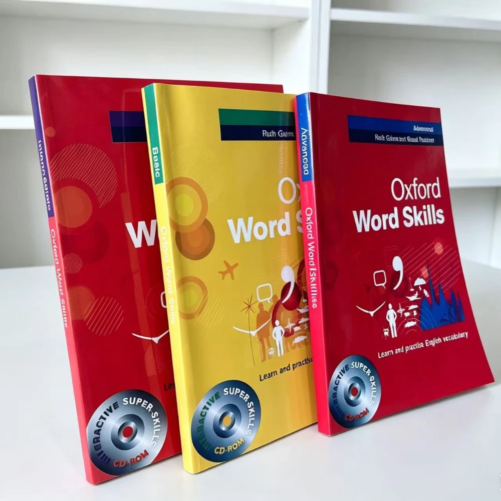 Oxford Vocabulary Skills Book Series English Professional Books Textbook Advanced Intermediate Junior Full Color Edition