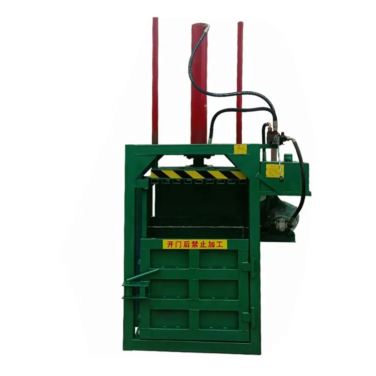 Waste tire silage tyre wire wheat straw used clothes fodder baler rope bale cutting machine