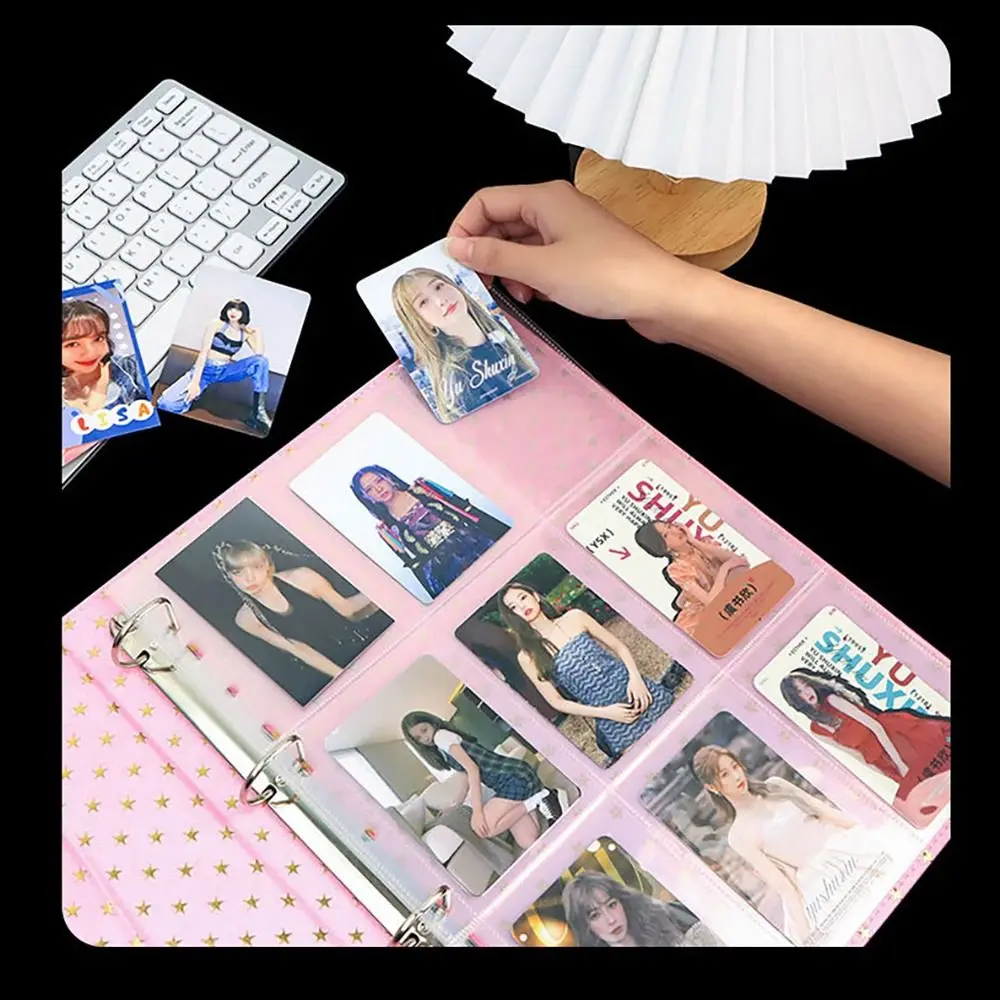 10 قطعة A4 Kpop الموثق ورقة جيوب متعددة كم PP حمض الحرة ألبوم صور الملء صفحات بطاقة ختم يموت تخزين المجوهرات #4