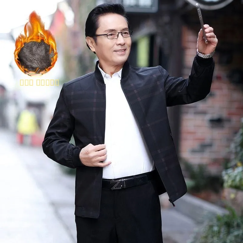 الرجال Thiened Fce اصطف القطن Jaet البيسبول Sle عارضة الخريف الشتاء ملابس خارجية ort طول سستة إغلاق معطف