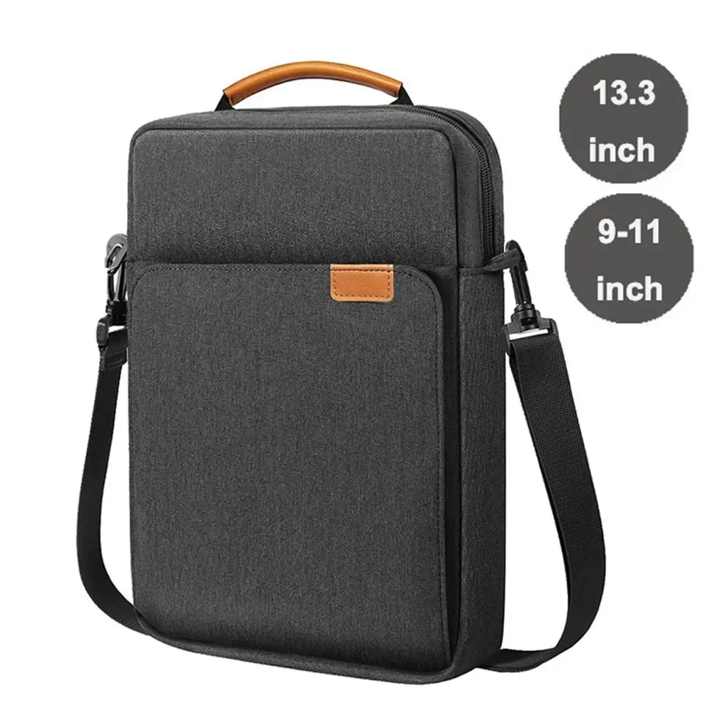 9-11/13.3 inch Adult Student Crossbody Messenge Shoulder Bag Storage Handbag Tablet Case For iPad Galaxy Tab