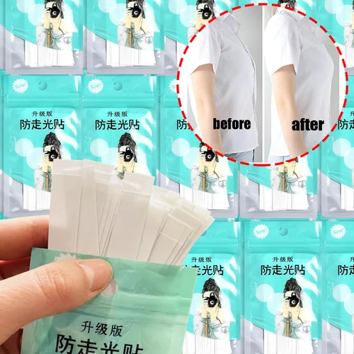 Cinta de doble cara Invisible antideslizante para mujer, cinta adhesiva para vestido, camisa, tiras adhesivas para la piel, cinta de lencería transparente antiperfuda