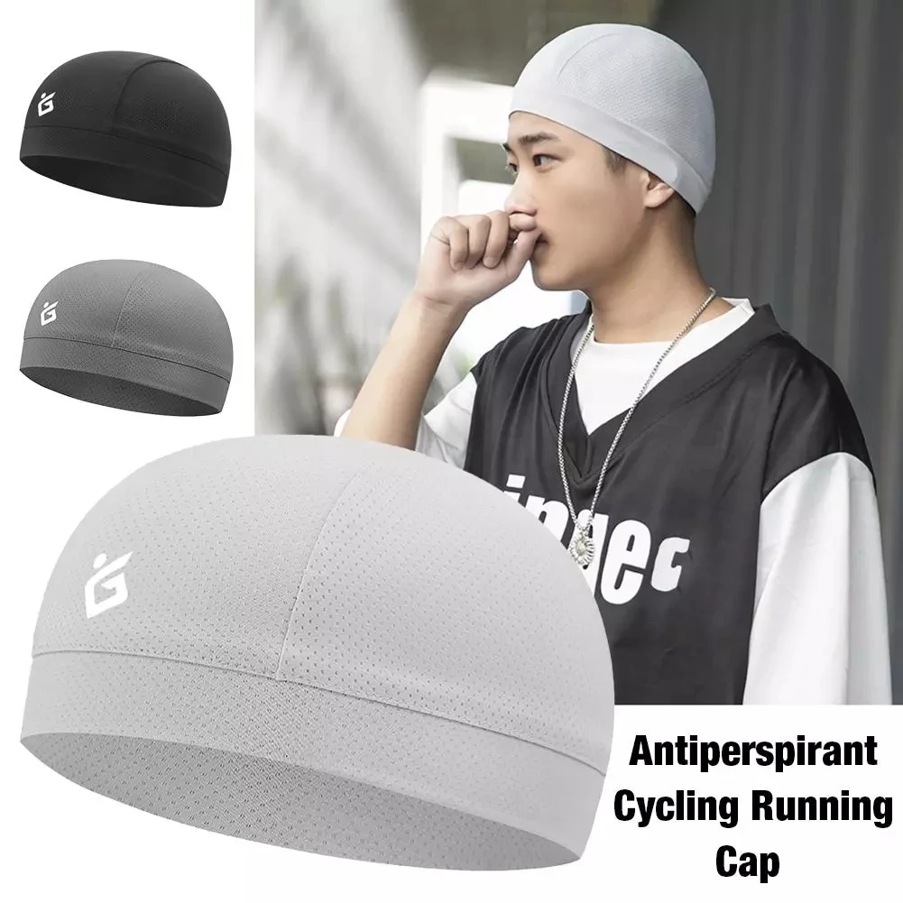 

Quick-Drying Skullcap Beanie Cycling Cap Hat Men Women Summer Ice Silk Riding Small Cap Running Sports Bike Lined Hat