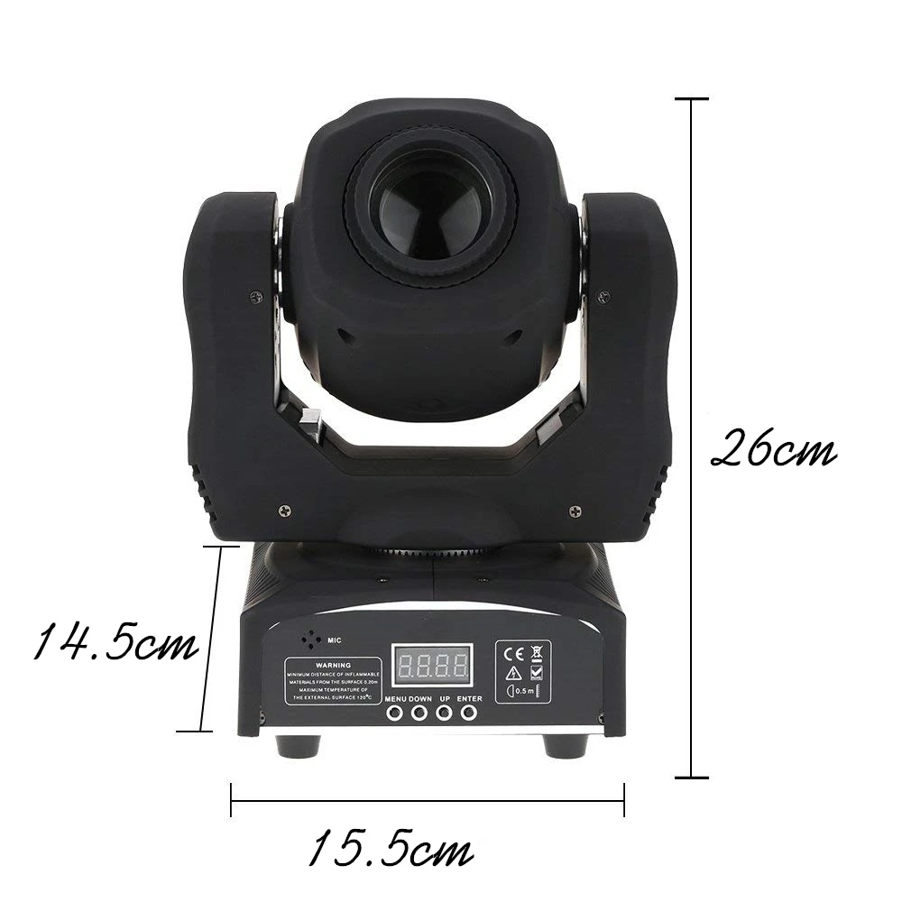 Imagem -03 - Mini Led Moving Head Spot Light Dmx Gobo Club dj Iluminação de Palco Festa Disco Evento de Casamento Pcs 60w