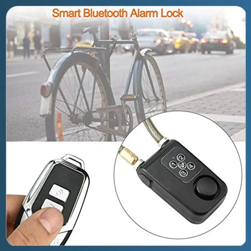 

Y22A-Y787R Bike Lock Anti-Theft Security Wireless Remote Control Alarm Lock 4-Digit Led