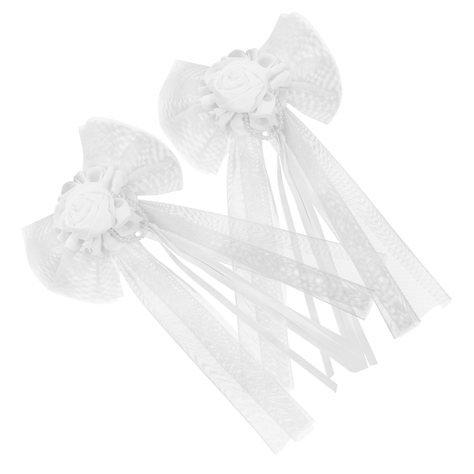 

1 set 1 Set Wedding Ribbon Bows Big Car Bow Decorations Kit Chair Pew Flower Ceremony Reception Party Event Large Bow Decoration