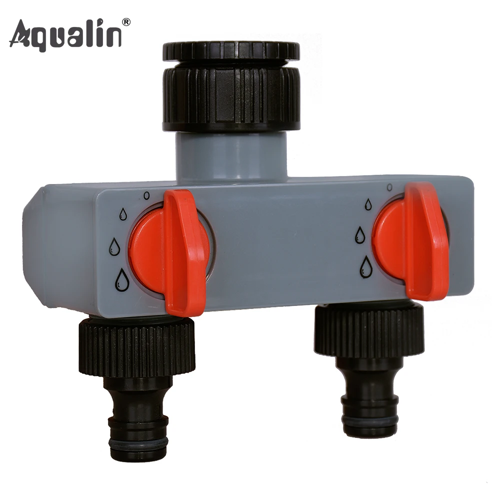 

2 Way Water Distributor Tap Adapter ABS Plastic Connector Hose Splitters for Hose Tube Water Faucet #27211