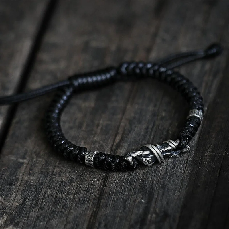 Hot Sale Branches Bracelet For Men Jewelry Popular Braided Rope Bracelet Male Hand Accessories Adjustable