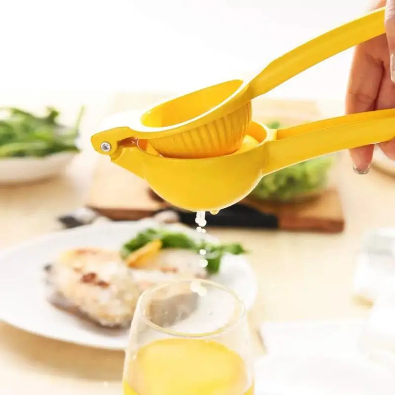 1Pc Home Manual Lemon Squeezer Aluminum Alloy Hand Pressed Orange Fruit Juicer Portable Kitchen Gadget For Easy Juicing