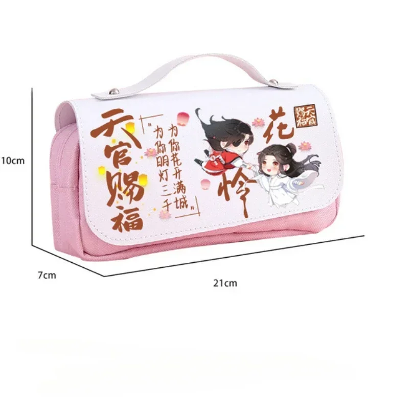 Anime Tian Guan Ci Fu Hua Cheng Xie Lian Pencil Case Cosplay Heaven Official's Blessing Pen Bag Back To School Christmas Gifts