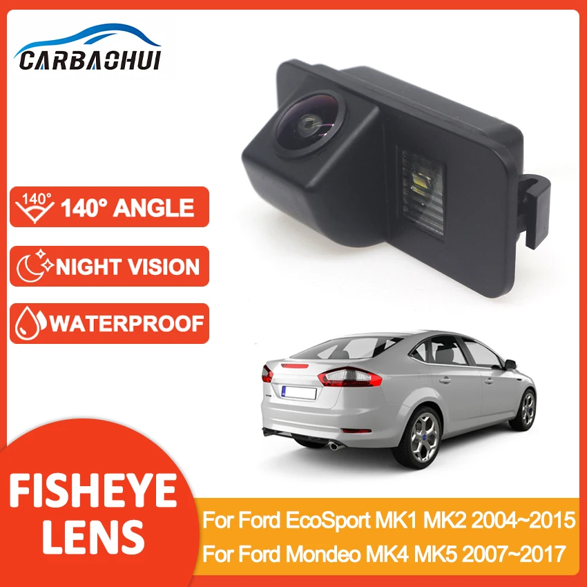 New 140 degree CCD Car Reversing Rear View Backup For Ford EcoSport MK1 MK2 2004~2015 For Ford Mondeo MK4 MK5 2007~2017