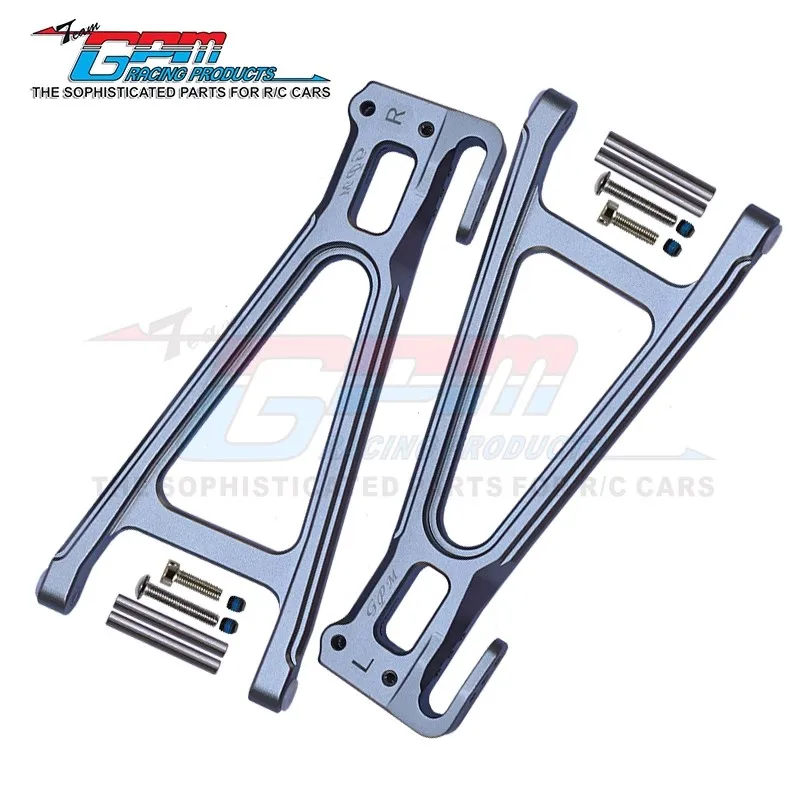 Brazo de suspensión inferior trasero de aluminio GPM 8633+8634 para Traxxas E-Revo 2.0 86086-4
