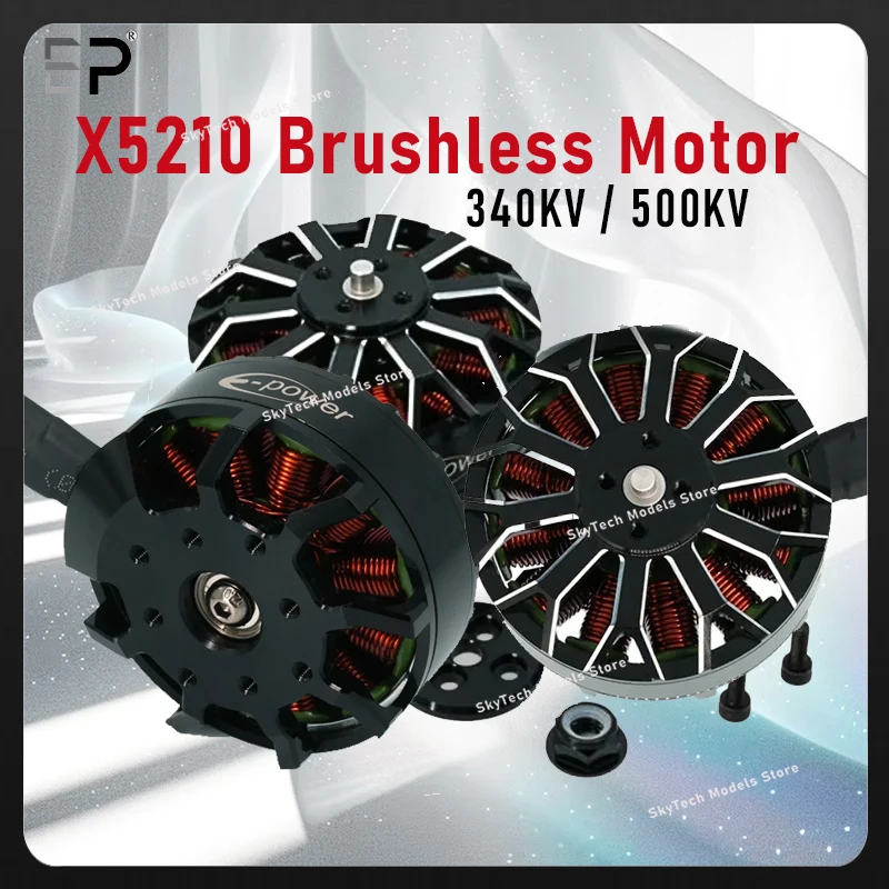 

E-Power Motor X5210 5210 340KV 500KV Бесщеточный двигатель Запчасти 4-8S Бесщеточный двигатель для FPV RC Дрон Запчасти Игрушки