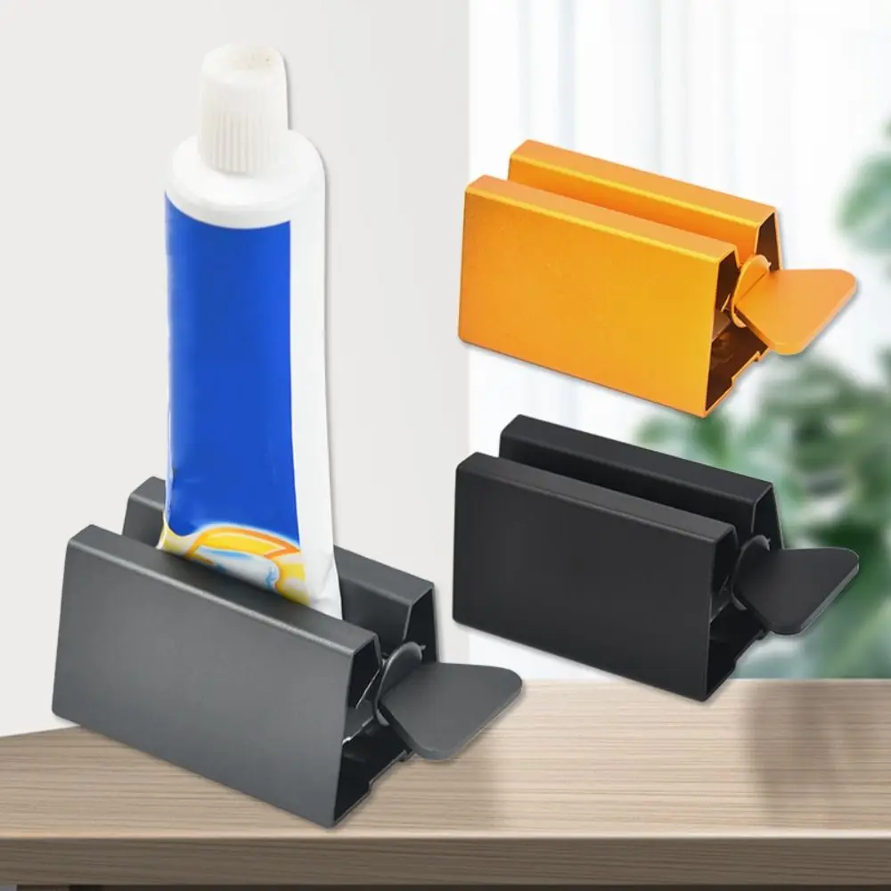

Aluminum Toothpaste Squeezer Manual Rotating Labor-Saving Toothpaste Tube Rollers Tightener Easy To Use Cosmetic Paint Extruder