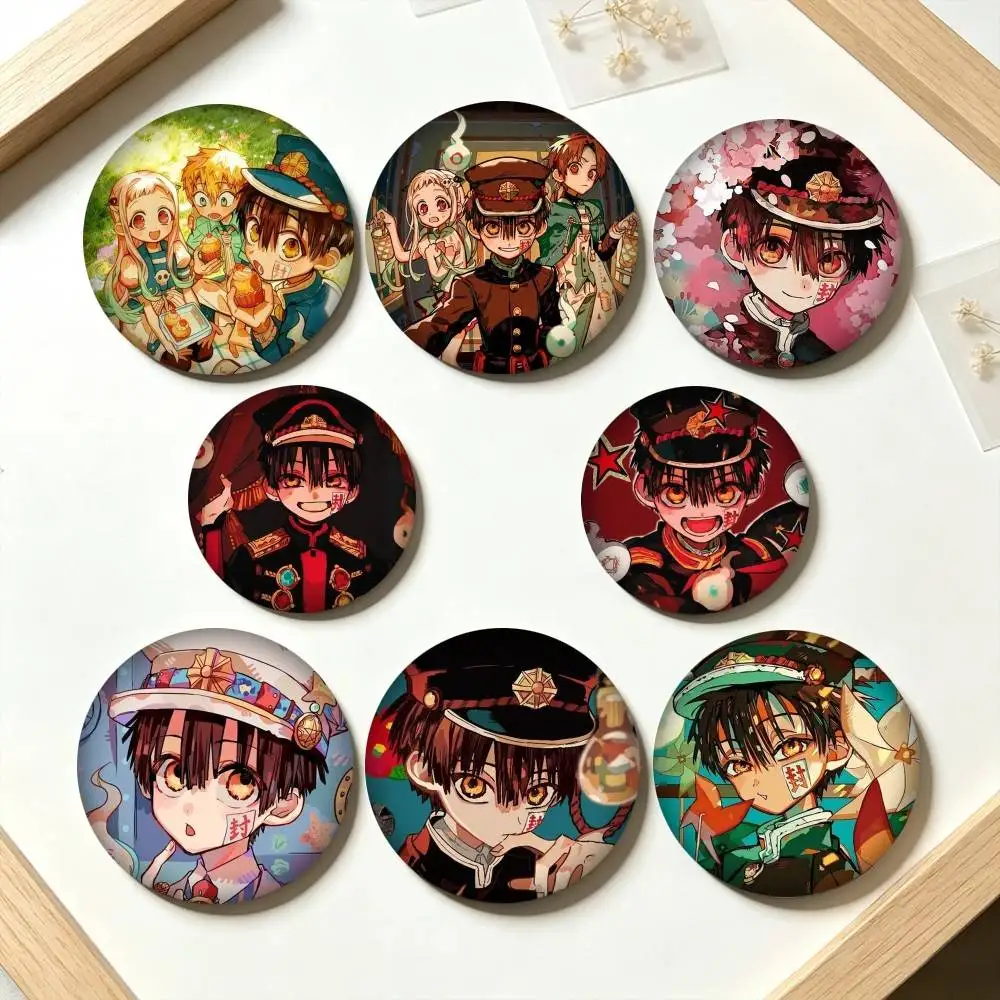 T-Toilet-Bound Hanako-Kun  25 32 44 58 75mm Badges Personalized Round Brooches Pins Accessory Gift