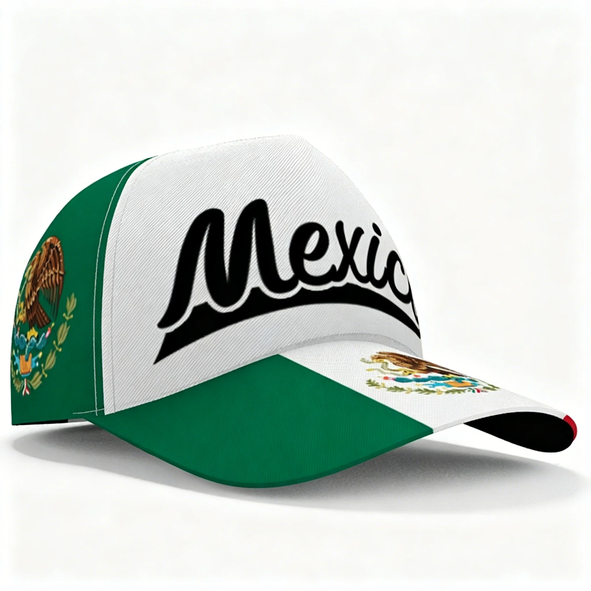 Mexico Eagle National Flag Baseball Cap Adjustable Lightweight Snapback Outdoor Casual Football Sports Fan Sun Hat Hot Sale view 2