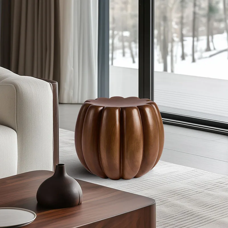 Foot Stool Bedroom Modern Makeup Round Designer Wood Foot Stool Mobile Creative Living Room Shoe Tabouret Lounge Suite Furniture