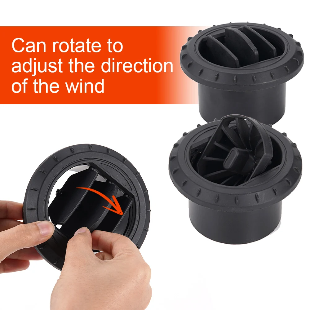 75mm Parking Heater Air Vent Car Heater Ducting Duct Air Outlet Black For Webasto parking heater ventilation tube Parts