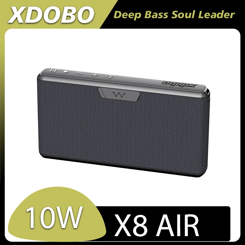 

XDOBO AIR 10W Portable Lightweight TWS Stereo Subwoofer Speaker Bluetooth Outdoor Home Hiking Speaker Support Type-c AUX