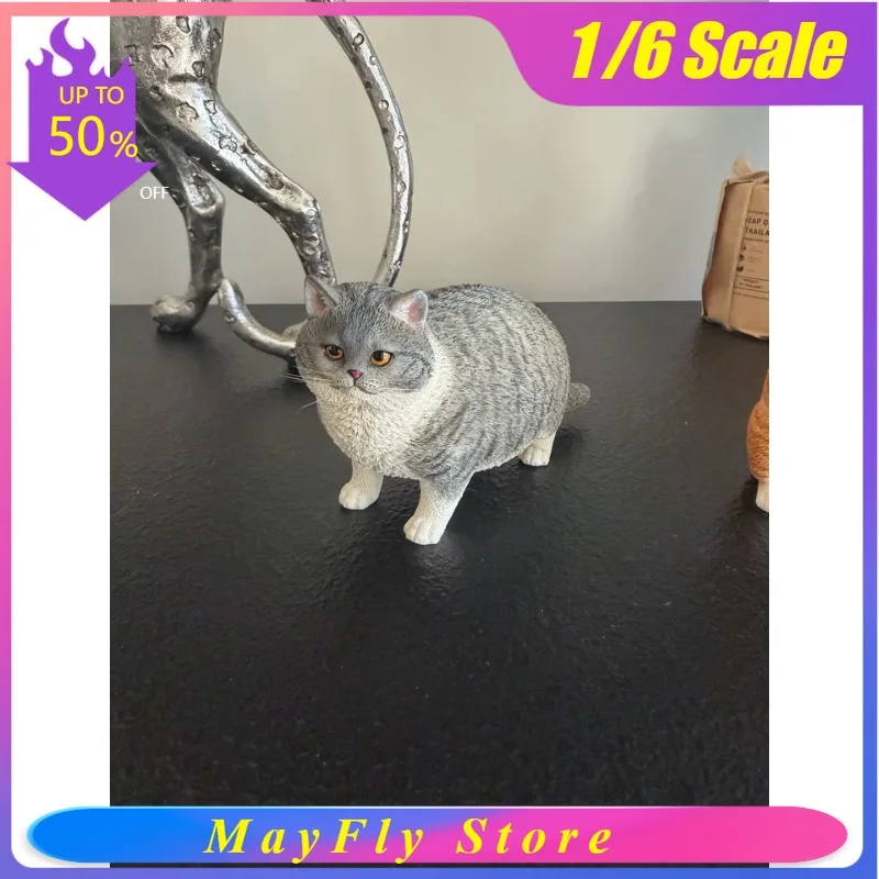 

Игрушечная фигурка JXK 1/6 масштаба: Толстый кот, модель из смолы для аксессуаров к сценам из игр, повседневные подарки, украшение для рабочего стола