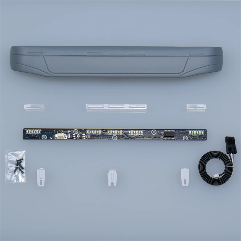 Simulation de pare-soleil 770S, lampe led PCB grise 770-W18C pour 1/14 Tamiya RC 56368, pièce de mise à niveau pour camion tracteur, accessoires de voiture