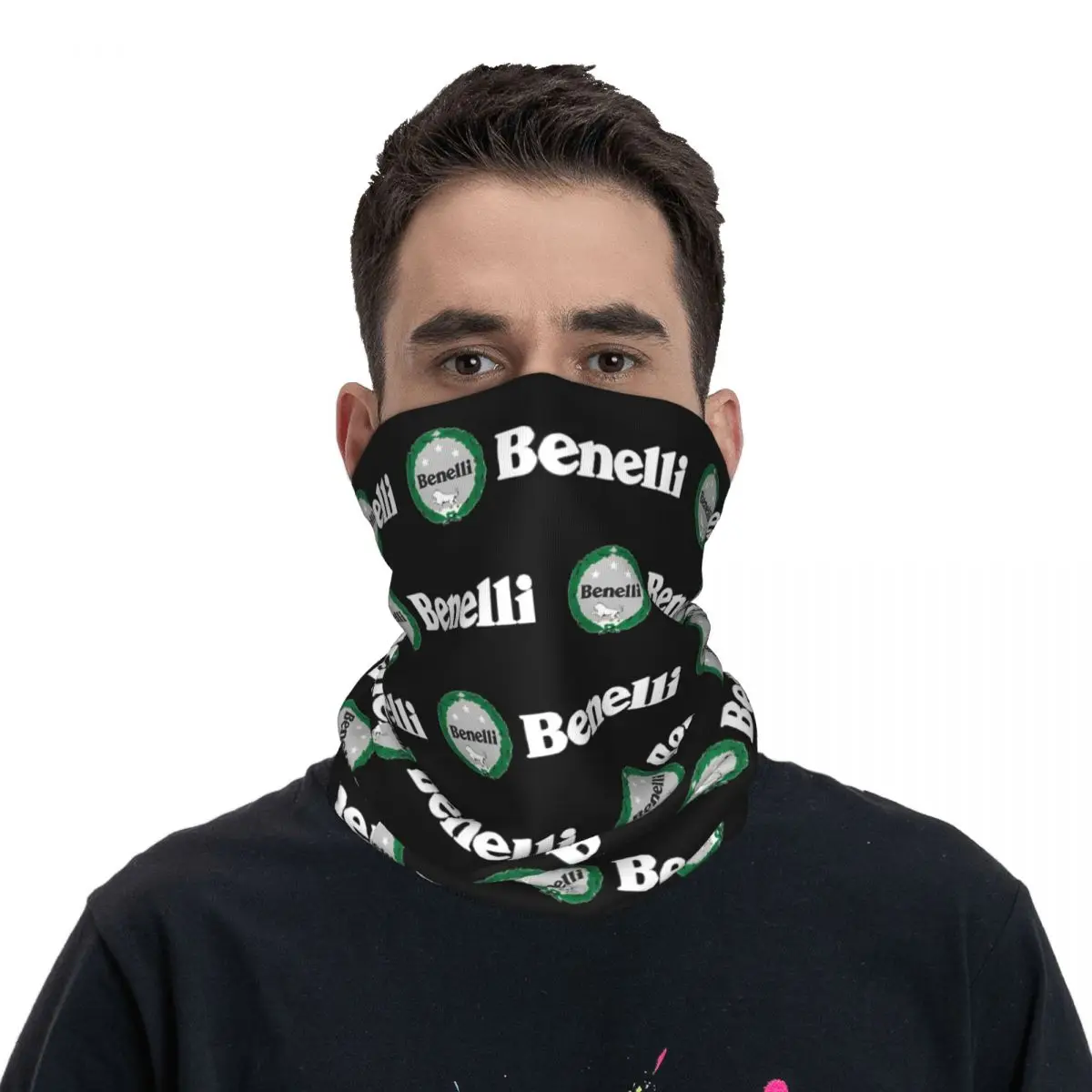 Benellis Motorcycle Racing Moto Bandana Neck Cover Printed Balaclavas Wrap Scarf Multi-use Headwear Running Unisex Adult Winter