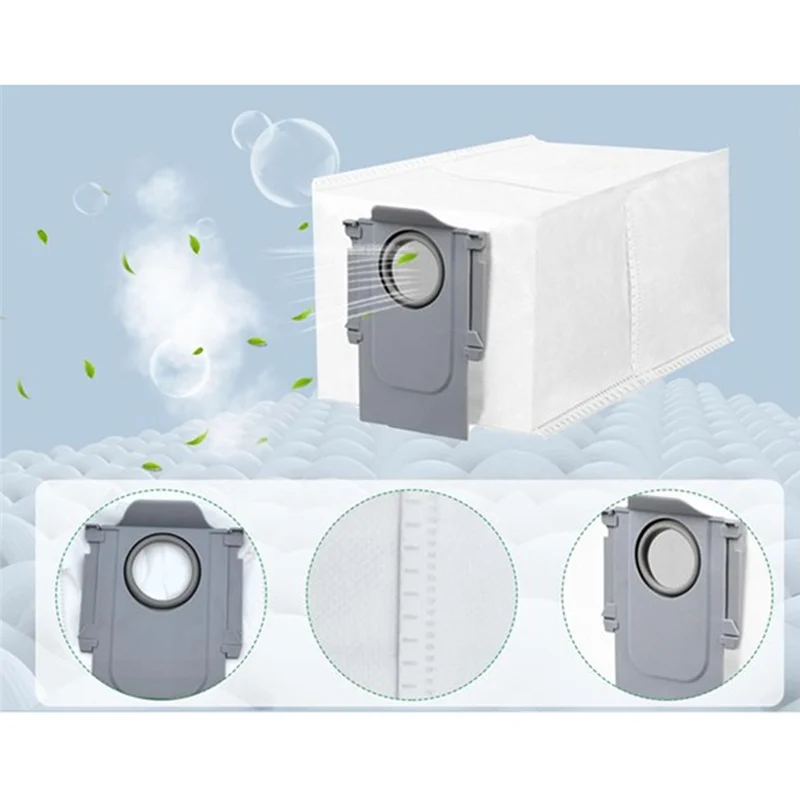 

ABRS-4PCS Dust Bag For Roborock S8 Maxv Ultra / P10 A7400RR / Q Revo / Qrevo Pro / Qrevo Maxv / Qrevo S / Qrevo Plus Replace Par