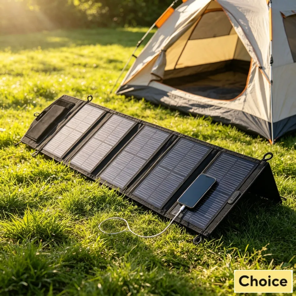 Waterproof Foldable Solar Panel 25W-100W 5V USB EESbao Lightweight for Hiking Exploration Emergency Phone Light Bulb Charging