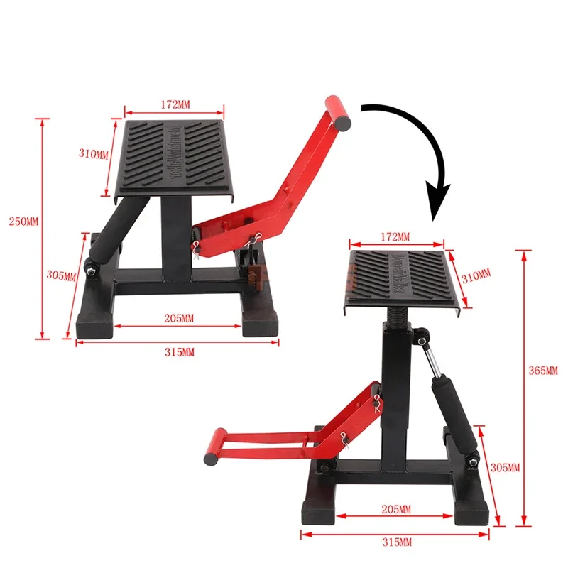 

Подъемная платформа для ремонта внедорожных мотоциклов, универсальный ремонтный табурет, ремонтный табурет, гидравлический парковочный табурет, подъемный инструмент для обслуживания
