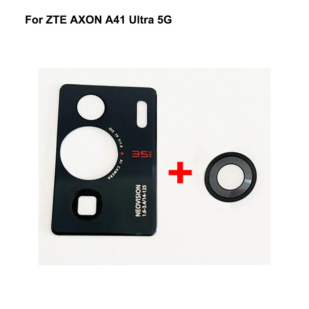 Tested New For ZTE AXON A41 Ultra 5G Back Rear Camera Glass Lens test good AXONA41 Ultra 5G Replacement A 41 Ultra 5G Parts