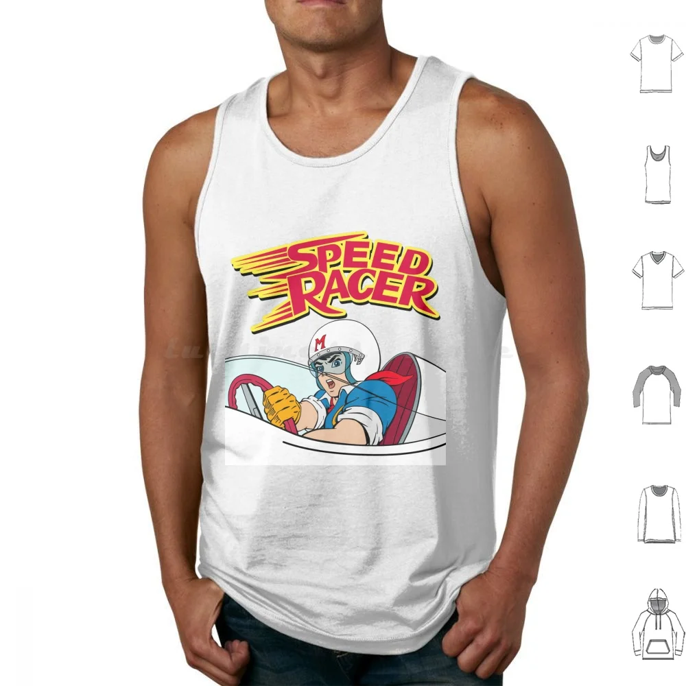 Faster , Speed! Tank Tops Vest Sleeveless 60s Sixties Mifune Anime Manga Geek Nerd Retro Vintage Book Comics Comicbook Movie