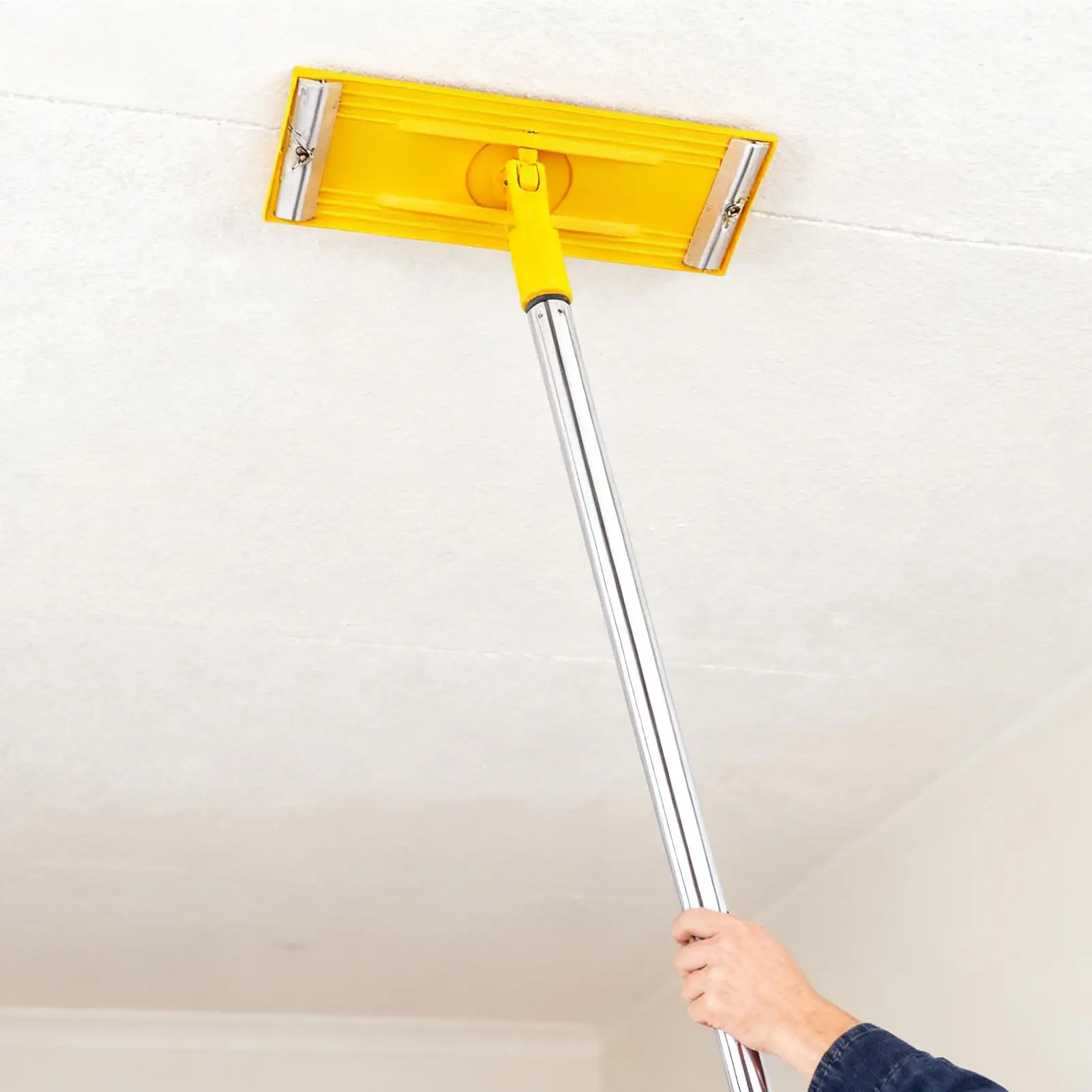 Sanding Pole Adjustable Telescopic Wall Polishing Sanding Tool Wall Cleaning Extension Pole Sander for Floors Ceilings Gypsum