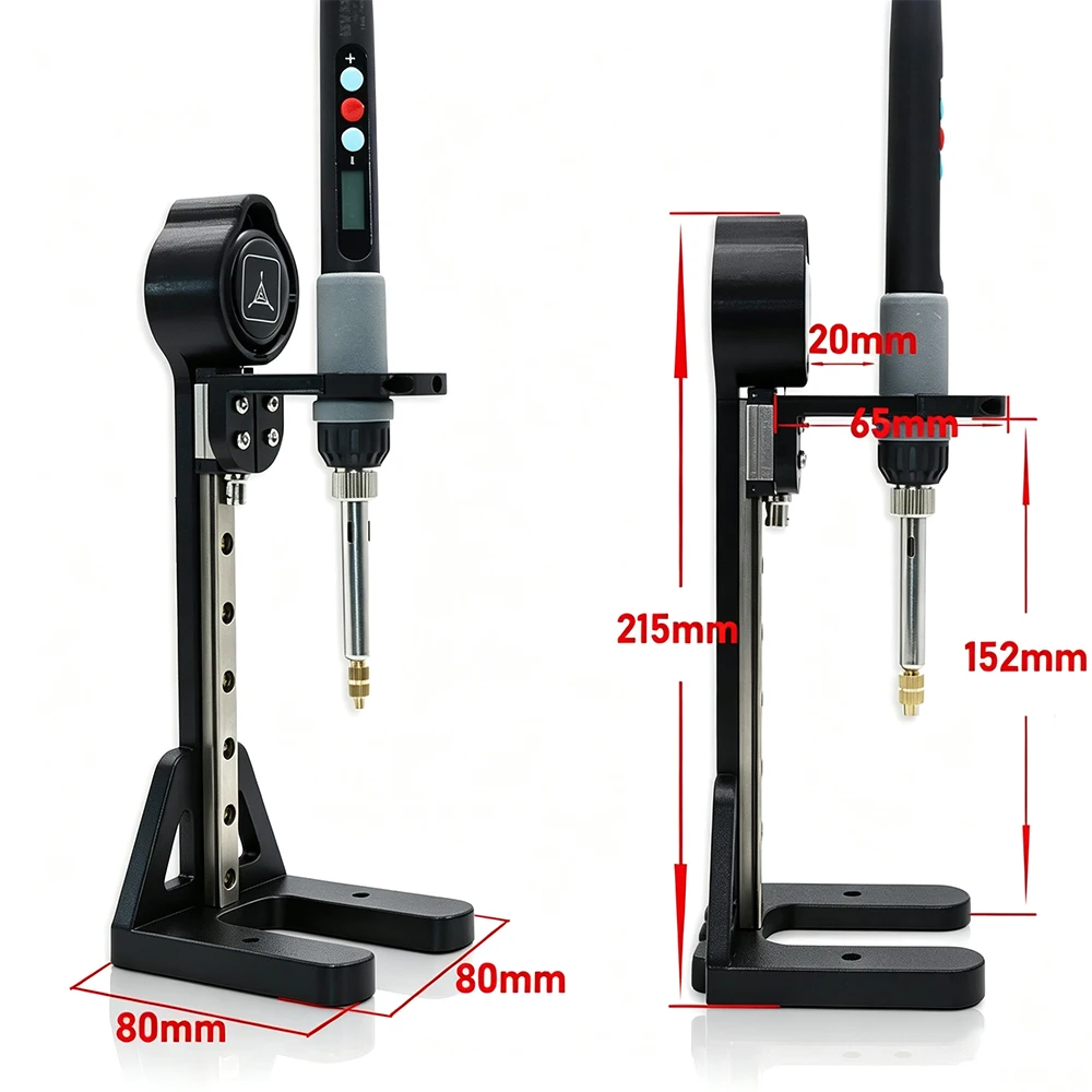 Stabiles Wärmeeinsetzwerkzeug mit 60W Digital-Lötkolben & M2-M8 Einsetzspitzen, für Gewindeeinsätze aus Kunststoff und 3D-Druck DIY – Detail 1