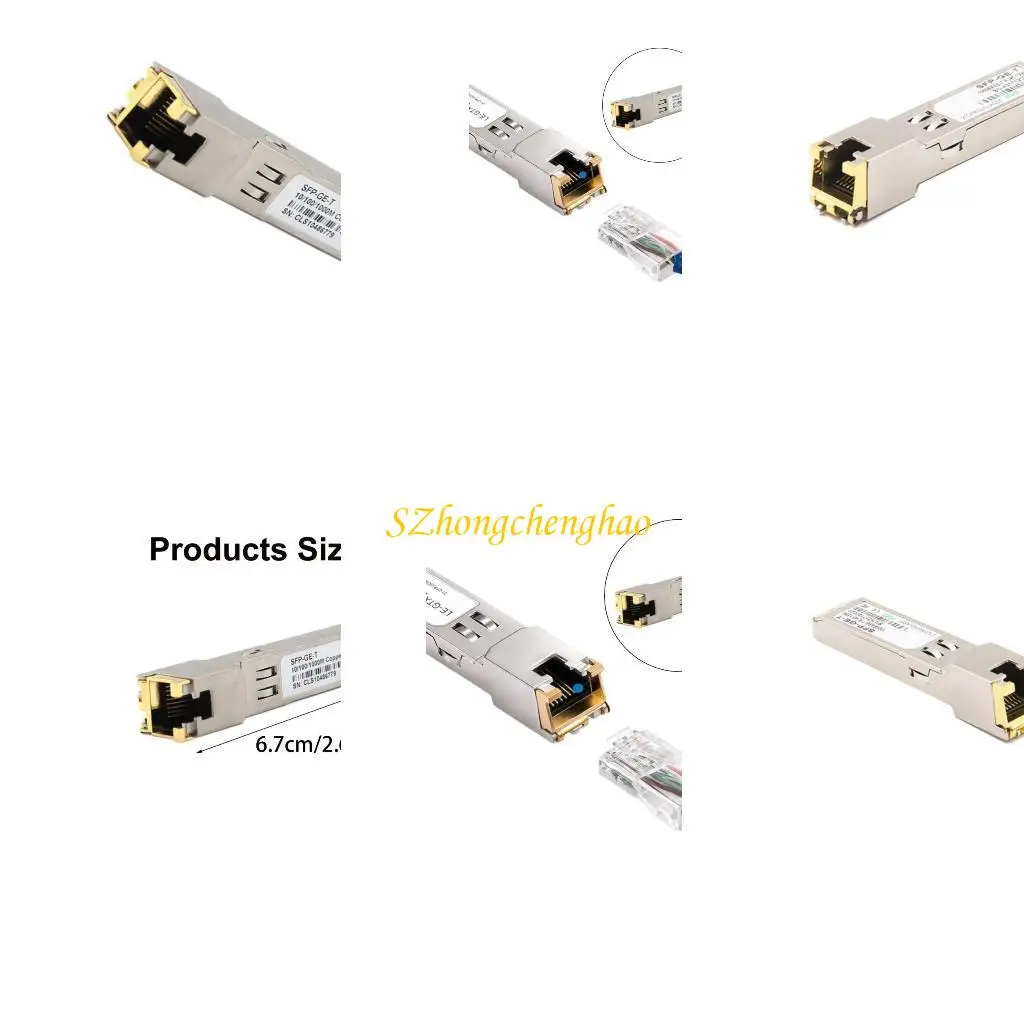 

SFP Module Copper SFP Modules Optical Port Turn to RJ45 Ethernet Port Gigabit 601D