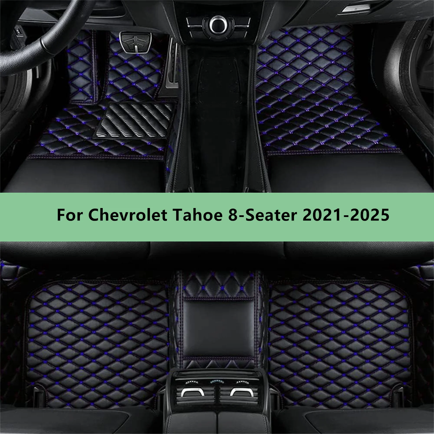 

Car Floor Mats For Chevrolet Tahoe 8-Seater 2021-2025 Floor Mats for Men Women Car Interior Accessories