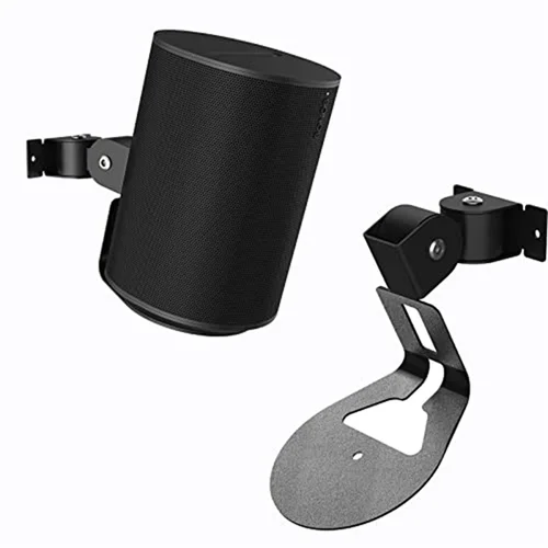 Soporte de montaje en pared X12A para Sonos Era 100, altavoz inalámbrico que ahorra espacio, soporte de pared de Metal para hogar inteligente, negro