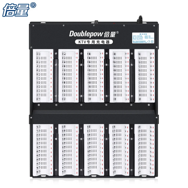 Doublepow K869 120-Slot DC Electric Charger Adapter 1.2V Battery Rechargeable AA/AAA Ni-MH/Ni/Li-Ion/CD KTV Battery Charger