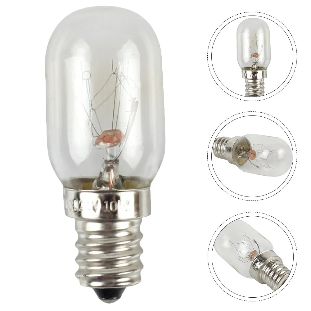 10Pcs E12s Fridge Light Bulb Replacement Pack for Refrigerator Freezer Range Hood Microwave Chandelier Bright Low