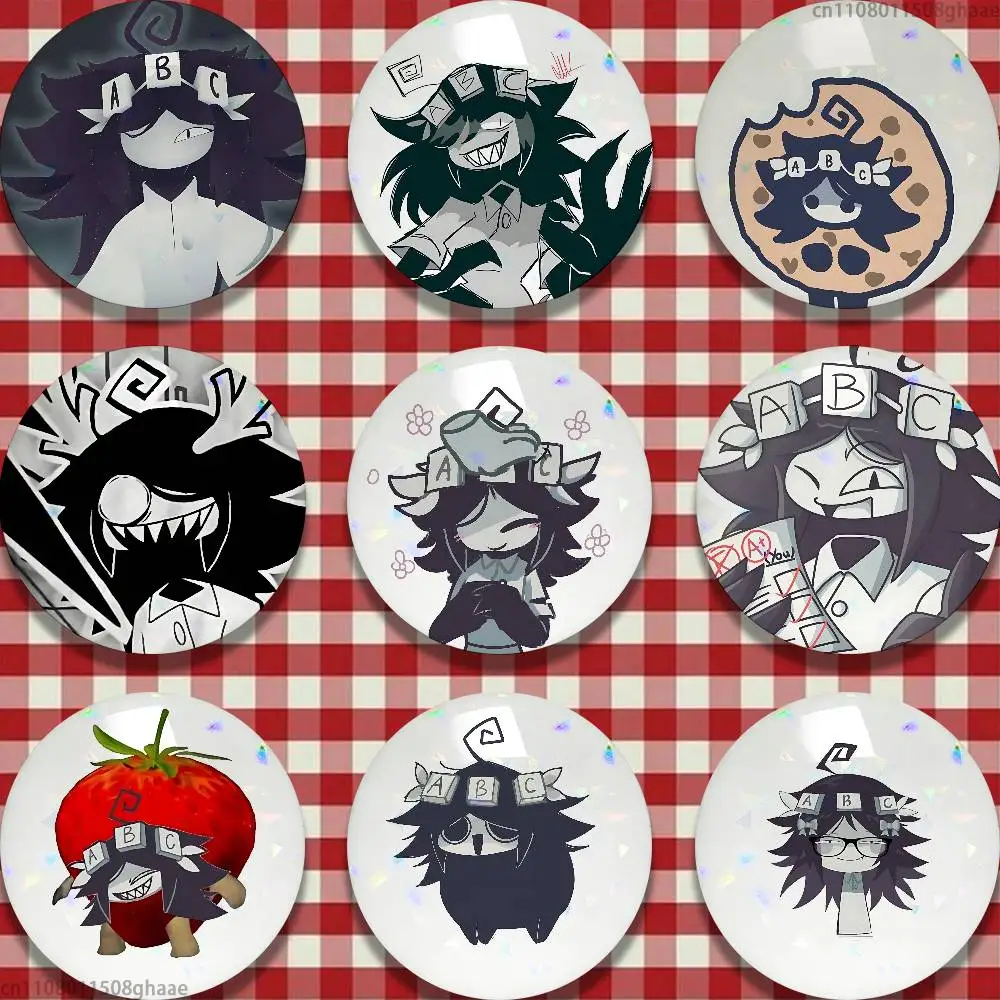 Miss thavel fpe  58mm Badge Brooches on Backpack Clothes Handmade Round Enamel Pins for Jewelry