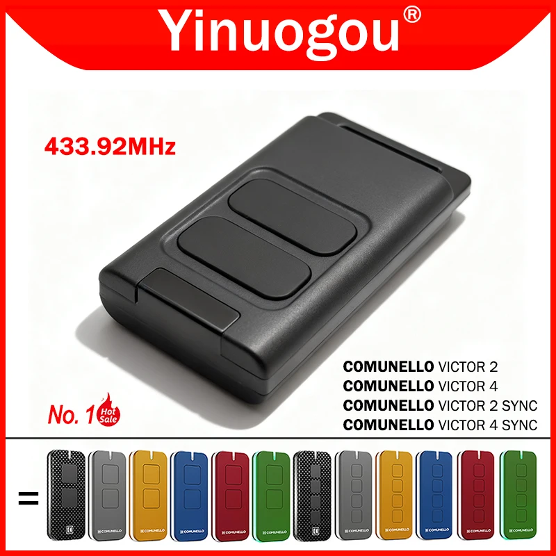 COMUNELLO VICTOR 4 2 SYNC Garage Door Remote Control 433MHz Rolling Code
