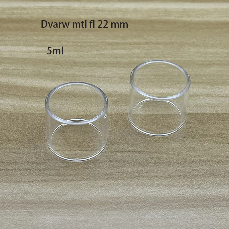 Dvarw-Tube de Verre de Remplacement Droit et Transparent, Accessoires MTL/FL, 22/24mm, 1/2/3/5/6ml