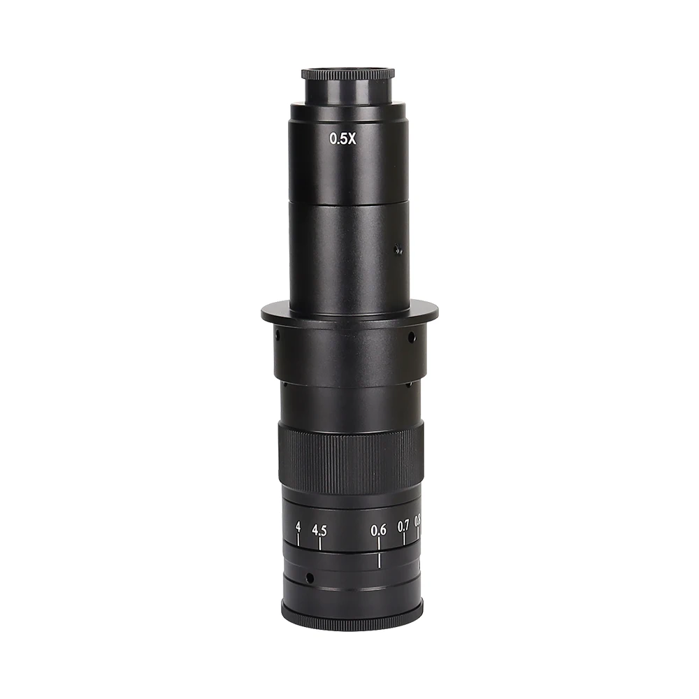 SANQTID TD-10A Objectif de microscope industriel 26-180X, loupe électronique numérique à zoom continu, monture C